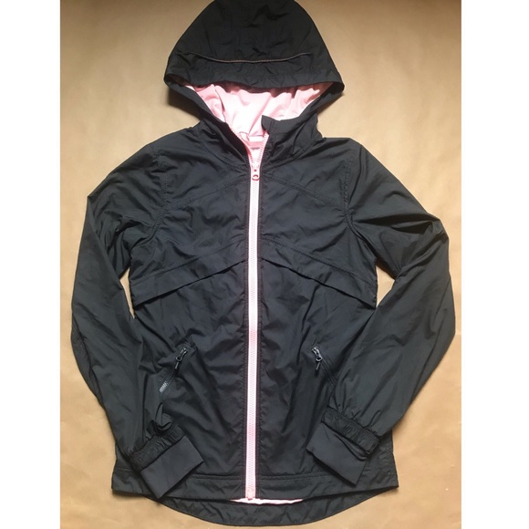 Other - Ivivva Sprint Speed Jacket Black Pink Hood
